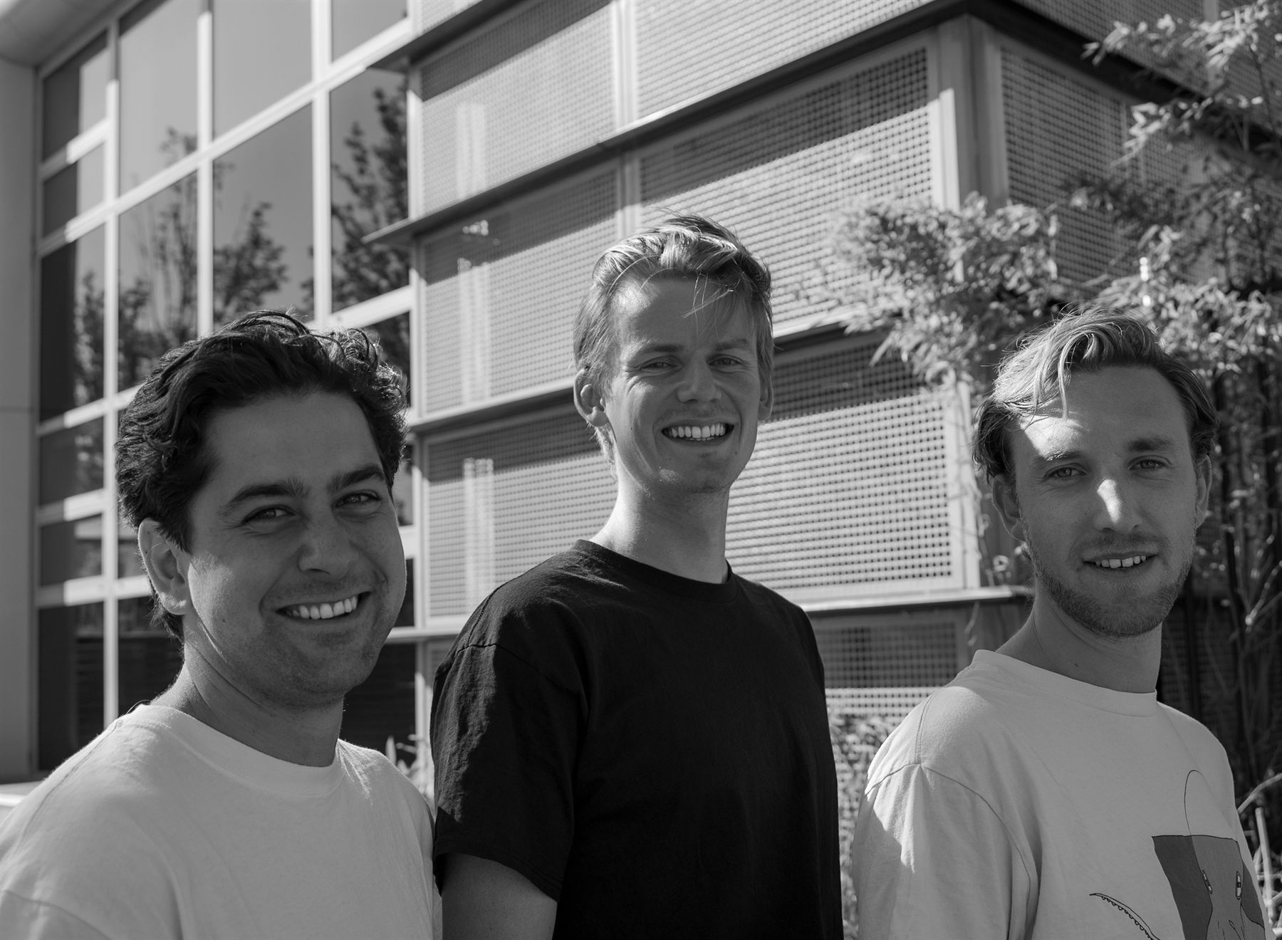 De oprichters van Soma, van links naar rechts Tom, Ruben en Joshua